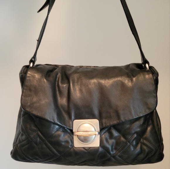 Marc By Marc Jacobs Handbags - Marc By Marc Jacobs Black Quilted Martina Satchel Shoulder Bag GUC